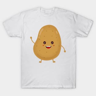 Cute happy smiling funny potato T-Shirt